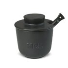 Pote De Mel De Cerâmica Com Colher Ceraflame Gourmet - Grafite