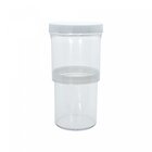 Pote De Plástico Redondo Retrátil Oikos Branco