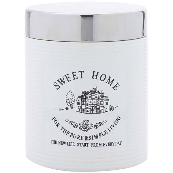 Pote De Porcelana Com Tampa De Alumínio 720ml - Bon Gourmet -