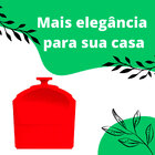 Pote De Sal De Porcelana Vermelho Assar E Servir Germer