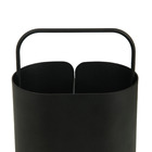 Pote de talheres Preto Metal Delinia