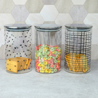 Pote De Vidro 1l Minimalista Tampa Inox Com Vedação Mod3