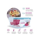 Pote De Vidro 320ml Com Fechamento Hermético 4 Travas Marmita