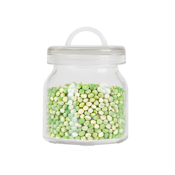 Pote De Vidro 500ml Com Alça Na Tampa Redondo - Mozcada U Tra