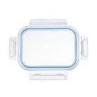 Pote De Vidro 640ml Retangular Cloc Glass, Neoflam, Transpare