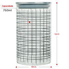 Pote De Vidro 750ml Minimalista Tampa Inox Com Vedação Mod2