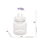 Pote De Vidro  Com Tampa Arena 260ml