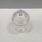 Pote De Vidro Ballon Com Tampa Design Elegante 15x8x8cm Luxo