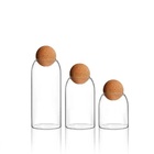 Pote De Vidro Borossilicato 400 Ml Com Tampa Cortiça - Mimo S