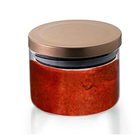 Pote De Vidro Borossilicato Com Tampa Hermético 370ml Bronze