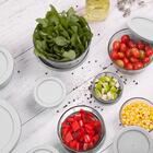 Pote De Vidro Borossilicato Refratário Com Tampa Cinza 236ml