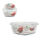 Pote De Vidro C/ Tampa Quadrado 800ml G1906 - Milk