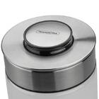 Pote De Vidro Com Tampa De Aço Inox 10cm 0,4 Litros Purezza