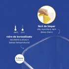 Pote De Vidro Com Tampa De Bambu Quadrado Flat De Mantimento