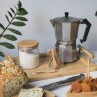 Pote De Vidro Com Tampa De Bambu Redondo Flat De Mantimento O