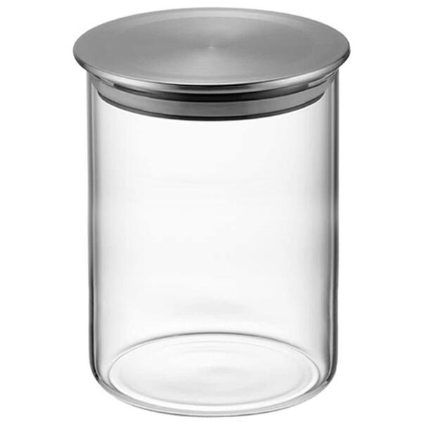 Pote De Vidro Com Tampa Hermética Borossilicato E Inox 550ml