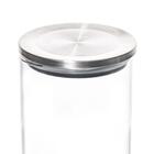 Pote De Vidro Com Tampa Hermética Borossilicato E Inox 750ml