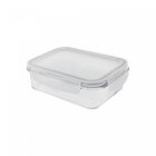 Pote De Vidro Com Tampa Retangular Hermético Oikos Branco