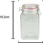 Pote De Vidro Hermético 1,3 Litros Club 19x10,3 Cm - Lyor