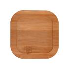 Pote De Vidro Hermético Com Tampa Quadrado De Bambu 800ml - C