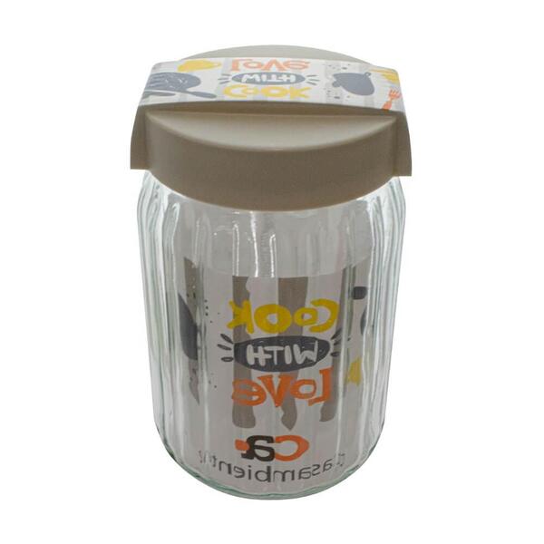 Pote De Vidro Hermético Para Mantimento Cook With Love 1,4 Li