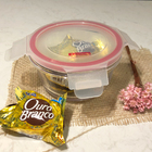 Pote De Vidro Hermético Redondo Sanremo 330ml Marmita Com Tam