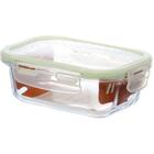 Pote De Vidro Hermetico Retangular 400ml.