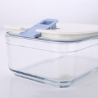 Pote De Vidro Hermético Retangular - Tampa Com Alavanca - 500