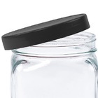 Pote De Vidro Liso Com Tampa 0 75l Eco Kit 3 Peças Invicta -