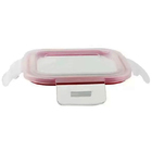 Pote De Vidro Mek Tampa Hermética Trava Quadrado 800ml