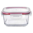 Pote De Vidro Mek Tampa Hermética Trava Quadrado 800ml