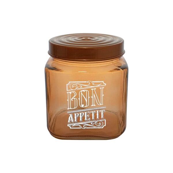 Pote De Vidro Para Mantimento Bon Appetit Bronze 1 Litro - Ca