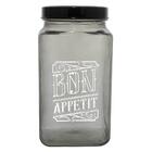 Pote De Vidro Para Mantimento Bon Appetit Preto 2 Litros - Ca