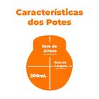 Pote De Vidro Porta Tempero Com Tampa 9 Peças 200ml - Casambi