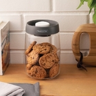 Pote De Vidro Purezza Com Tampa Plastica A Vacuo 1,2 L Tramon