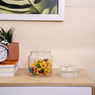 Pote De Vidro Redondo Com Tampa Hermética 500ml - Mozcada Tra