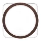 Pote De Vidro Transparente C/tampa De Acrílico Gold Rosé 1,2l