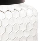 Pote De Vidro Transparente Colméia 13 Cm X 13 Cm Com Tampa Co