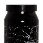 Pote Decorado Marmorizado Preto E Branco 1 Litro