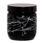 Pote Decorado Marmorizado Preto E Branco 425ml