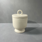 Pote Decorativo Cerâmica Bege 21x14,5cm