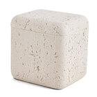 Pote Decorativo Com Tampa Bege 9 5cm 17608 Mart