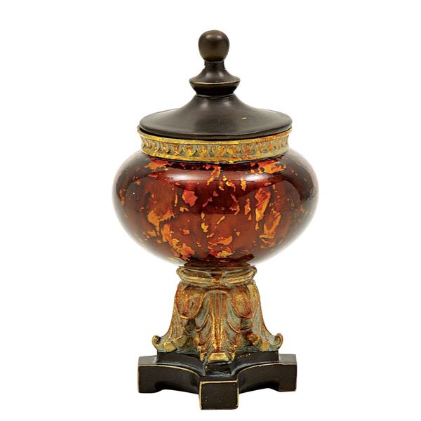 Pote Decorativo De Resina