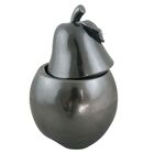 Pote Decorativo De Resina Cinza 17cm X 17cm X 25cm