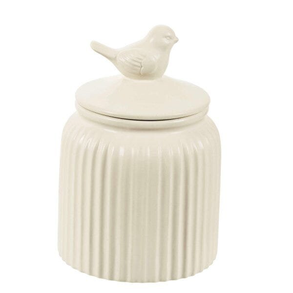 Pote Decorativo Em Cerâmica Passarinho 21cmx13,5cm Mart Colle