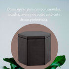 Pote Decorativo Preto Em Cimento Mart 12818