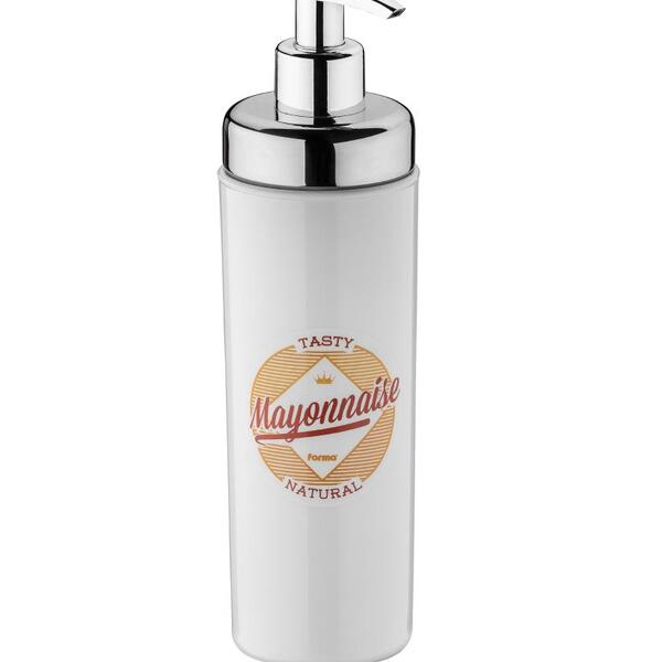 Pote Dispenser Para Maionese Condimentos 300ml Vintage Retro