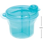 Pote Dosador De Leite Em Po 3 Divisorias Bebe Medidor Buba -