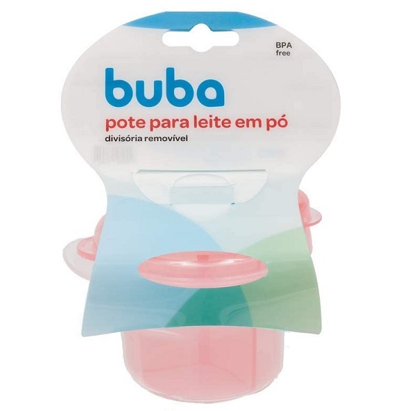 Pote Dosador De Leite Em Po 3 Divisorias Bebe Medidor Buba -