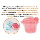 Pote Dosador De Leite Em Po 3 Divisorias Bebe Medidor Buba -